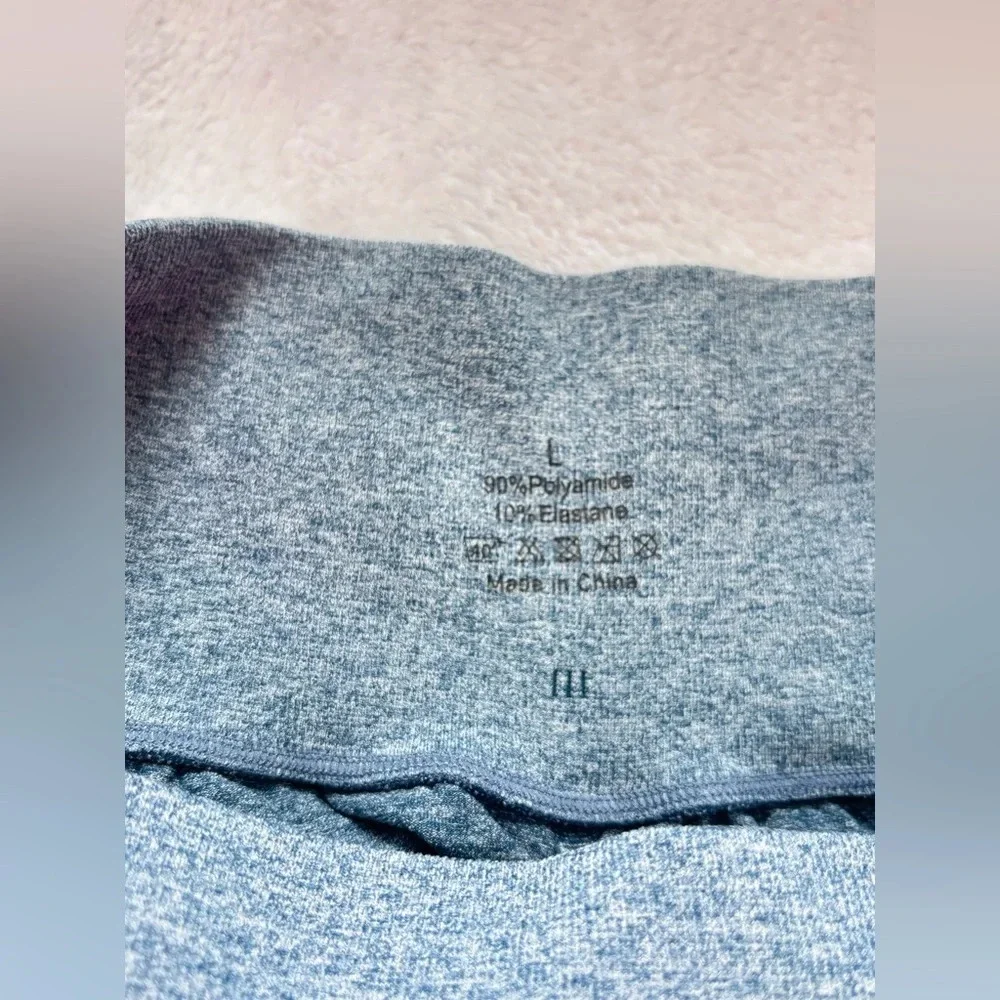 Workout Shorts High Waist Scrunch Butt Gym Yoga Running Blue‎